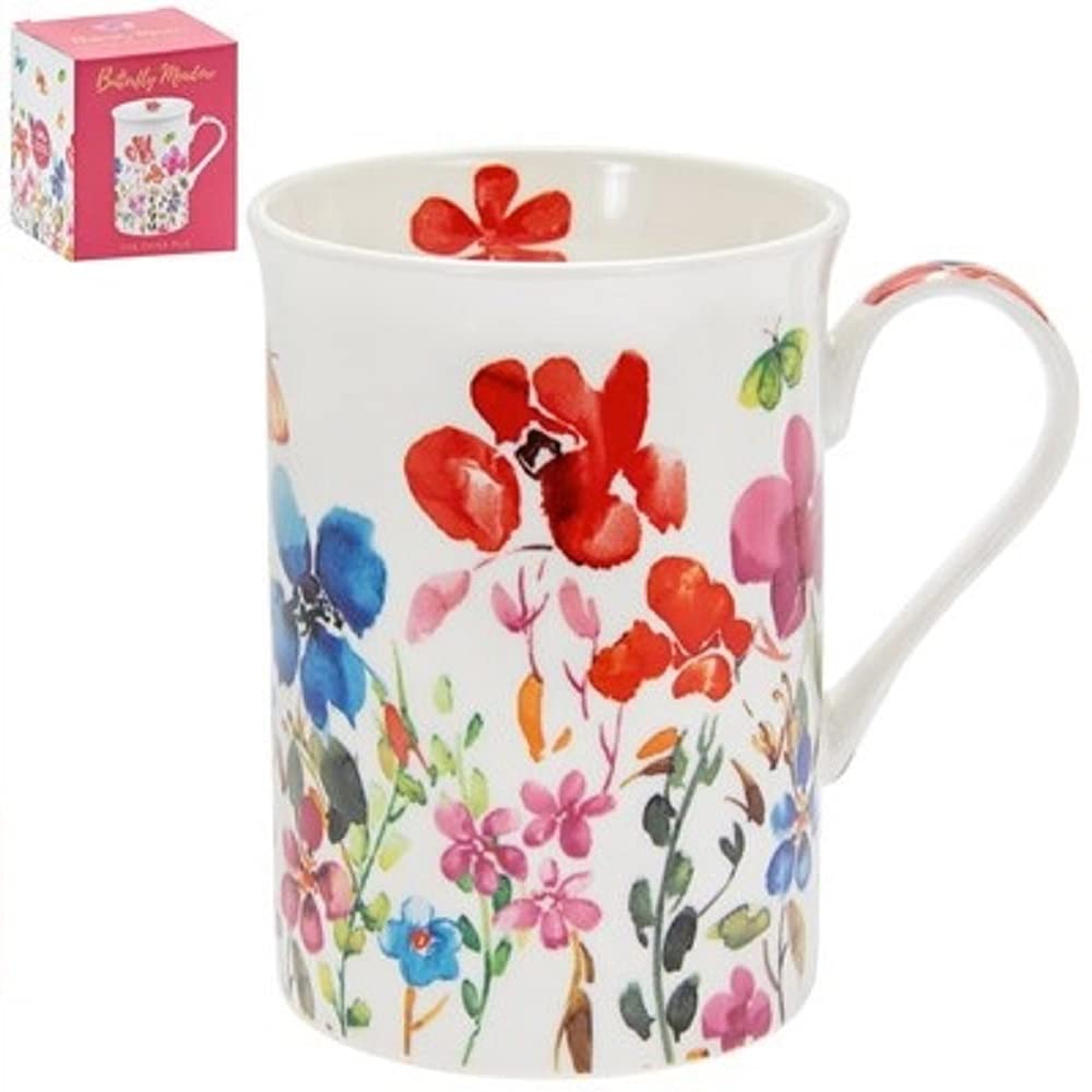 The Leonardo Collection Butterfly Meadow Floral Boxed Mug