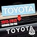allWEATHER Toyota 4Runner TRD PRO Grill Vinyl Decals for 2015 2016 2017 2018 2019 Grille Logo Inlay Letters Overlay Sticker Set [Gloss White]