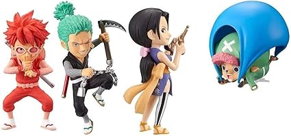 Amazon Co Jp ワンピース ワールドコレクタブルフィギュア Wanokuni Style1 アソート4種セット ルフィ ゾロ ロビン チョッパー ホーム キッチン