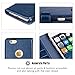 OCASE iPhone 6S Case [Free Screen Protector Included] Leather Wallet Flip Case for iPhone 6 / 6S Devices 4.7 Inch - Blue