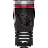 Tervis Traveler NFL Arizona Cardinals - Night Game Triple Insulated Tumbler Travel Cup Keeps Drinks Cold & Hot, 20oz, Stainless Steel