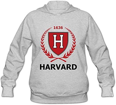 Women's HARVARD H Long Sleeve Hooded Sweatshirt Ash