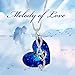 Brilla Gifts for Women Heart Of The Ocean Necklace Fashion Jewelry Waltz of Love for Mother's Day Blue Swarovski Elements Crystal