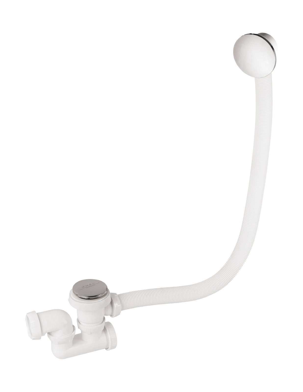 Eccentric Bathtub Drainage ThreadQuick Clac Chrome