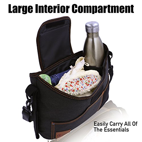 Best Universal Stroller Organizer Bag with Double Two Drink Cup Holders for Smart Moms - Baby Umbrella Stroller Storage Accessories for Shower Gifts Ideas - Bonus Shoulder Strap and Hook
