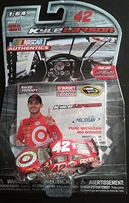 Kyle Larson #42 Target 1/64 Scale Diecast Lionel NASCAR Authentics With Michigan Winner Card
