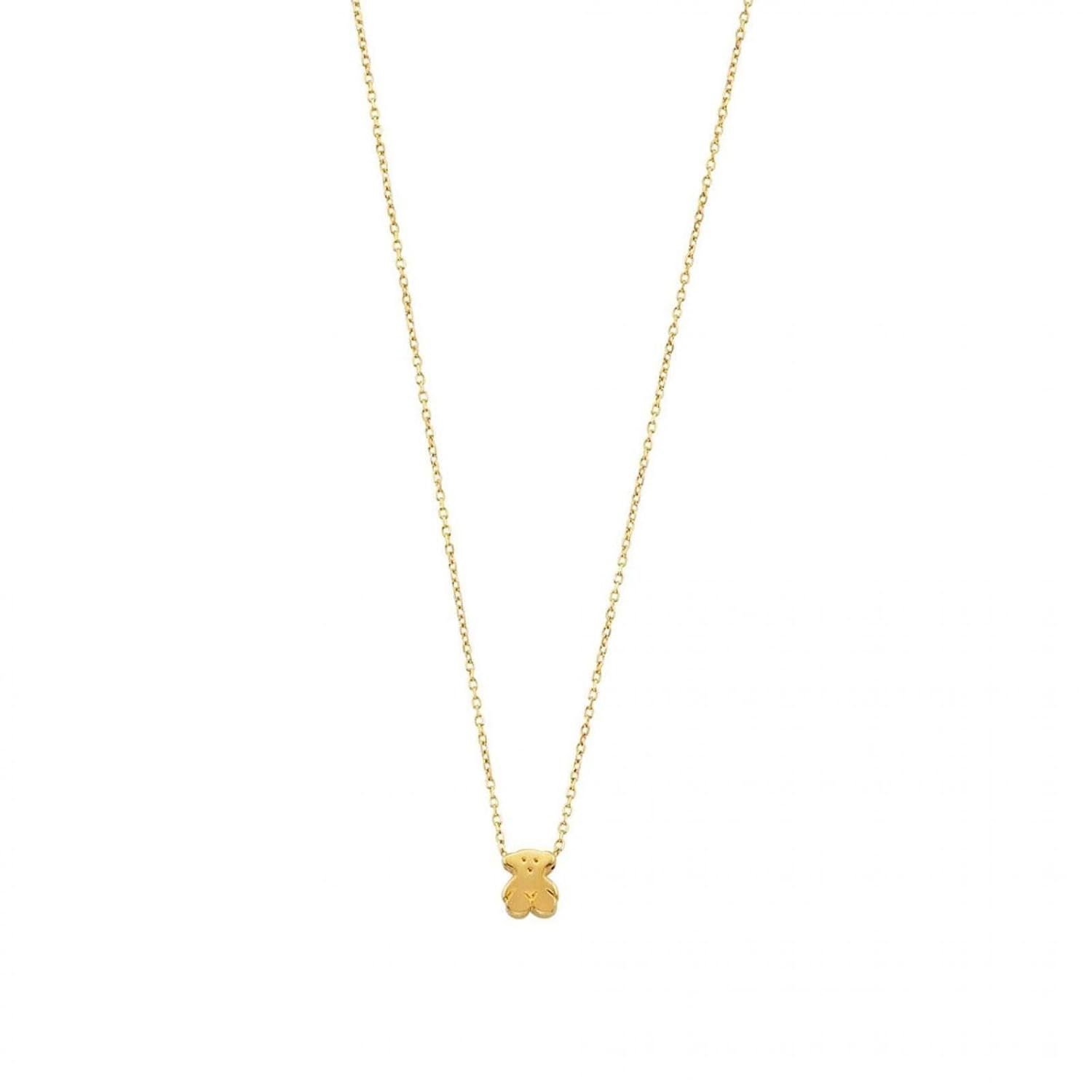 Amazon.com: TOUS Bear Yellow Gold Necklace: Jewelry