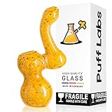 Glass Water Big Chamber Tobacco Bub 6 inch Bright Yellow Bent Neck