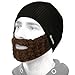Beardo Attached Beard Hat, Black Brown