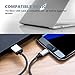 Micro USB Cable, RODERICK 6ft High Speed Micro-USB to USB 2.0 Cable Nylon Braided Android Charging Cord Micro USB Charger for Samsung S8, HTC,Blackberry and More(Black&Grey 3 Pack)