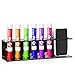 MyGift Wall Mounted Black Acrylic Dry Erase Marker Holder Organizer for 6 Markers and Eraser, Hanging Whiteboard Accessories Rack for Office Home Dorm Classroom Meeting Room