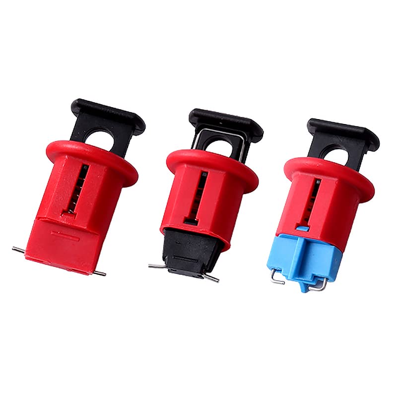 Miniature Circuit Breaker, 3PCS Lockout MCB Push Pin Isolation Lock Lockout Off Device, Locks Out Virtually All Miniature ISO/DIN Circuit Breakers Universally