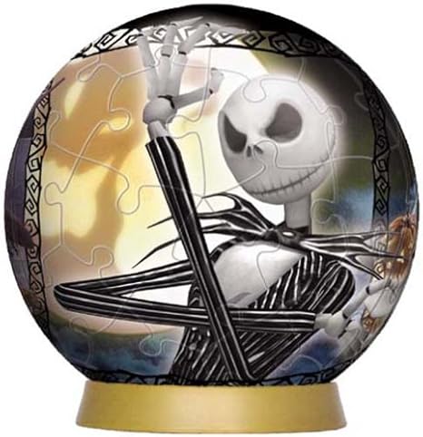 Amazon 3d球体パズル ディズニー 60ピース ハロウィンタウンへようこそ 直径約7 6cm 立体パズル おもちゃ