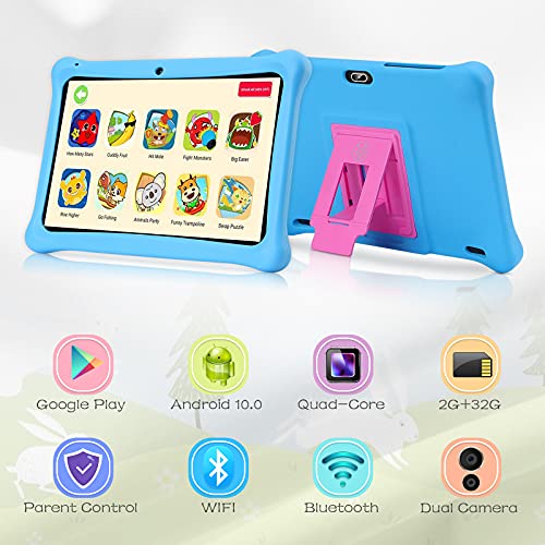 qunyiCO Y10 Kids Tablet 10.1 inch, 2GB RAM 32GB Storage Android 10.0
