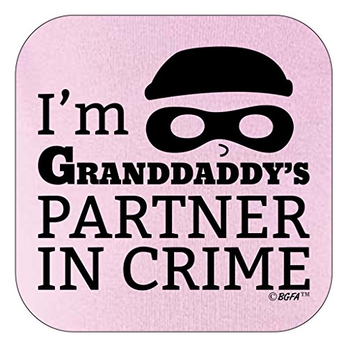 Newborn Grandpa Gift I'm Granddaddy's Partner in Crime Infant T-Shirt 12 Months Pink