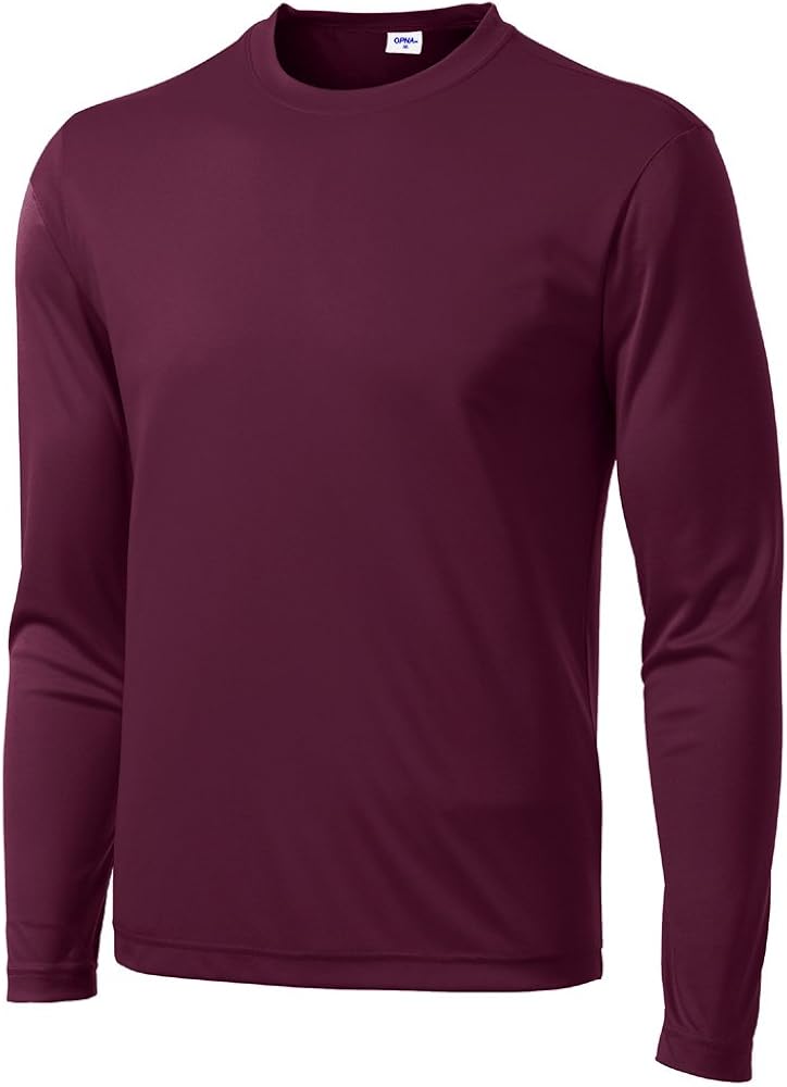 Opna Men's Long Sleeve Moisture Wicking Athletic Shirts at  Men’s Clothing store