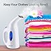 BANGMENG clothes steamer, New Design Fabric Steamer For Clothes, Travel and Home Handheld Garment Steamer, Fast Heat-Up, With Automatic Shut-Off Safety Protection,130ml (White)