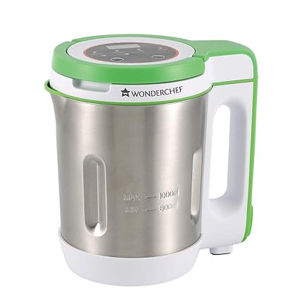 Wonderchef 63152796 140-Watt Soup Maker (Silver/Green)