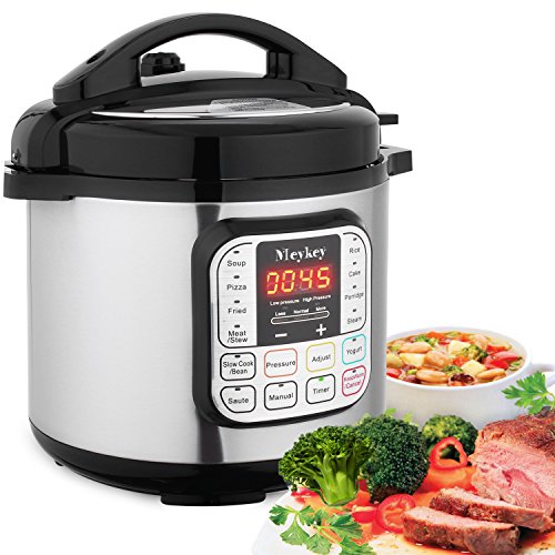 10-in-1 Intelligent Pressure Cooker, Slow Cooker, Rice Cooker, Steamer, Fryer, Yogurt Maker and Warmer; 6 Qt, 1000W