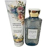 Bath & Body Works Dressed in White Ultimate Hydration Body Cream and Body Gel Wash 2 Piece Set