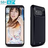 Galaxy S8 Plus Battery Case , 5500mAh Extra Slim Protective Rechargeable Charging External Backup Power Bank Cover for Samsung Galaxy S8 Plus by YONTEX [24-Month Warranty]
