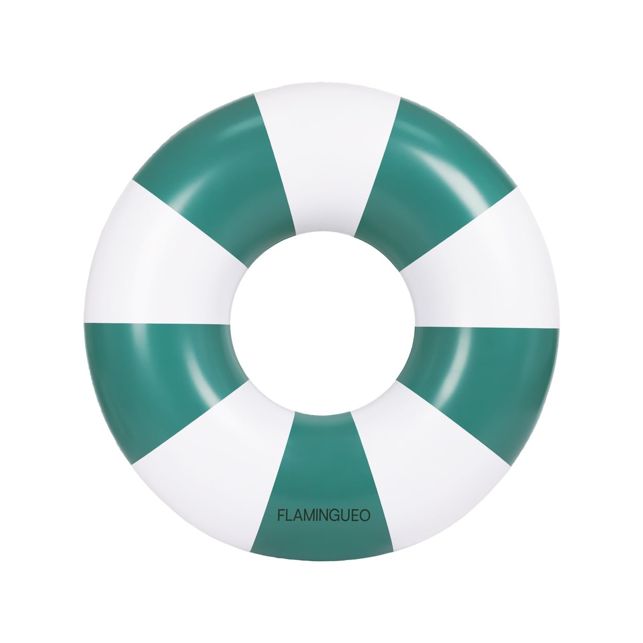 Flamingueo Giant Beach and Pool Donut Swim Ring in Durable PVC Double Valve Design in Green
