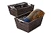 Decorative Organizing Baskets - Small, Medium, Large Wicker Baskets - 3 Piece Set