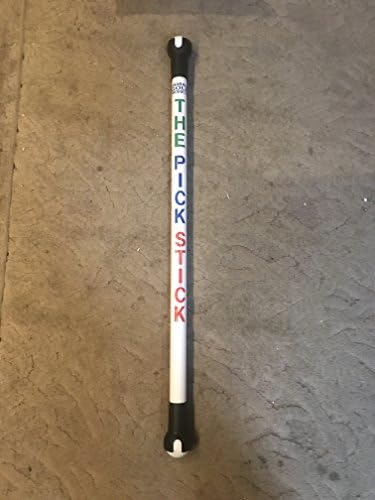 32" IT'S DOUBLE HEADED!! Works better than a suction cup. Works Great from Golf Cart for Scramble Play!! No Need to Get Out of Cart ! The Ball NEVER FAILS to pick up in bad weather! MADE IN USA !!