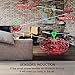 Mini Drones for Kids & Adults, RC UFO Helicopter with LED Lights, Hand Operated Easy Indoor Outdoor Small Orb Flying Ball Drone Toys Gifts for Beginners, Boys & Girls(Red)