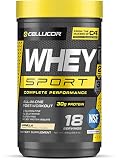 Cellucor Whey Sport Protein Powder, Post Workout Recovery Drink with Whey Protein Isolate, Creatine & Glutamine, Vanilla, 18 Servings
