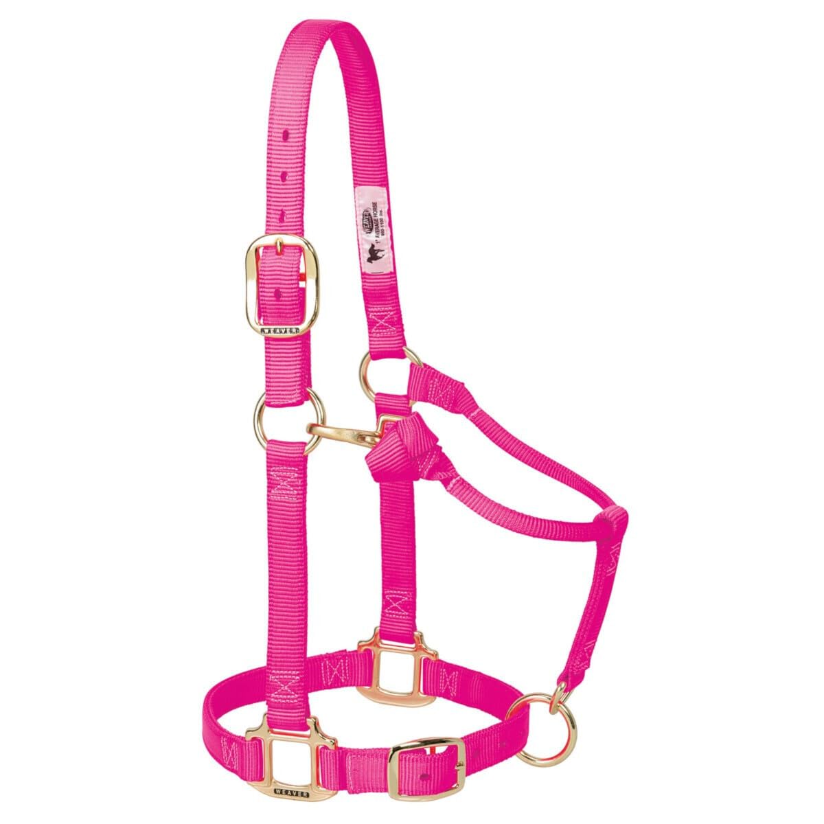Photo 1 of Weaver Leather Original Adjustable Nylon Horse Halter, Small Horse, Diva Pink