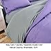 SORMAG Microfiber Queen 3-Piece Duvet Cover Set with 2 Pillow Shams, (Light purple/gray)