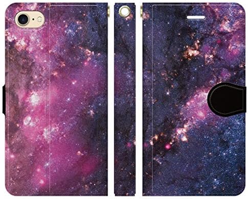 Amazon Co Jp Iphone Notebook Type Case Cover Galaxy09 Space Pattern Space Illusion Night View Starry Sky Galaxy Photo Popular Goods Gift Purple Electronics Cameras
