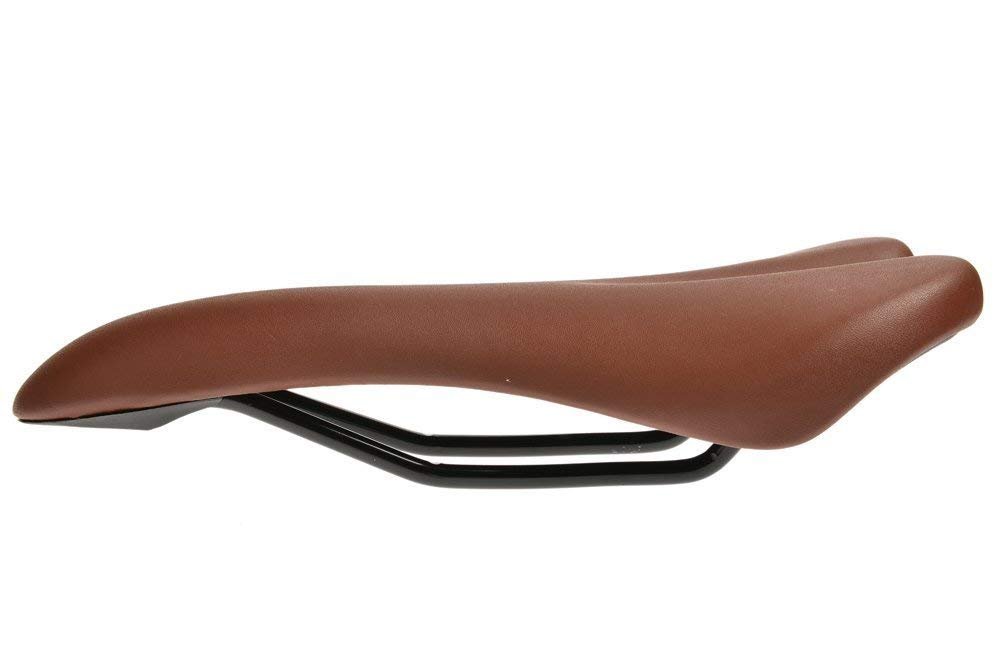 Colour Bike Saddle Seat Pad Breathable Comfortable Bicycle Fit for Road Bike Fixed Gear Bike (Brown)