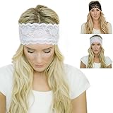 DZT1968(TM)Women Fashion Yoga Headband Sport Elastic Hair Band Vintage Lace Decoration
