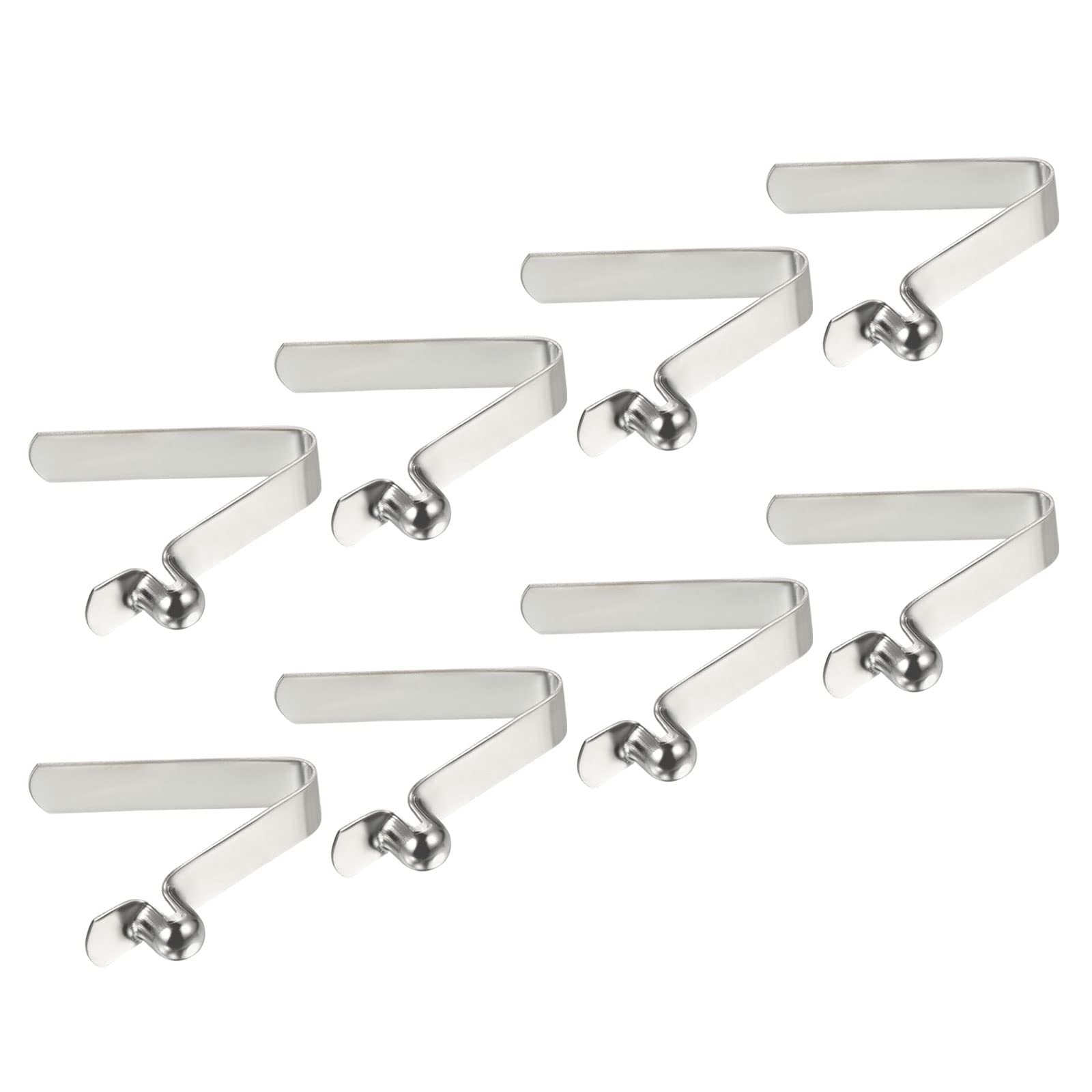 PATIKIL 7x6mm Kayak Paddle Snaps, 8 Pack Pole Push Button Spring Clips Steel Hollow Button Locking Tube Single Pin for Camping Awning Tent Pole