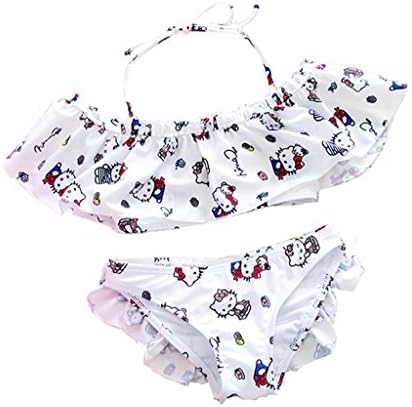Season Show Kids Lovely Two Pieces Swimsuit Baby Girls Swimwear Bikini Hello Kitty M