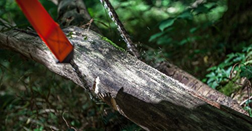 Mehr Biss mit 33 Zähnen aus Carbonstahl - Nature is Adventure Handkettensäge inkl. Gürteltasche - Premium Survival Ast-Säge Gartensäge für Camping, Garten & Outdoor-Zubehör – Bild 5