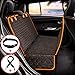 Dog Car Seat Cover Protector, Waterproof Nonslip Pet Seat Cover, Hammock Heavy Duty Scratch-Proof Back Seat Cover Mattress for Dogs Fits Most Cars Trucks SUVs (Seat Belt& Dog Collar Included)