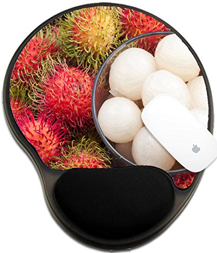 Luxlady Mousepad wrist protected Mouse Pads/Mat with wrist support design IMAGE ID: 22728620 Fresh rambutan