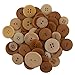 BUTTONS GALORE BIG BAG OF COLORFUL CRAFT & SEWING BUTTONS 5.5 OZ (APPROX 225 PCS) CARAMEL