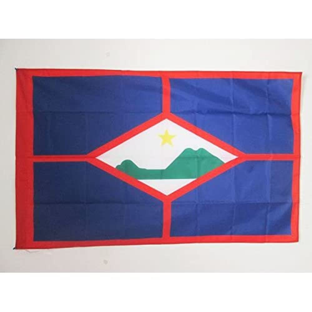 AZ FLAG - Sint Eustatius Flag - 3x5 Ft - Statia Banner with Sleeve - 100% Polyester - Fade Resistant - Vivid Colors - 3' x 5' Feet - 150x90 Cm