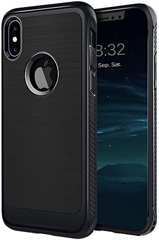 FengNiao iPhone X Case, iPhone 10 case(2017 Release) with Flexible and Dulable TPU, Drop Protection Case for iPhone X 5.8 Inch(Black)