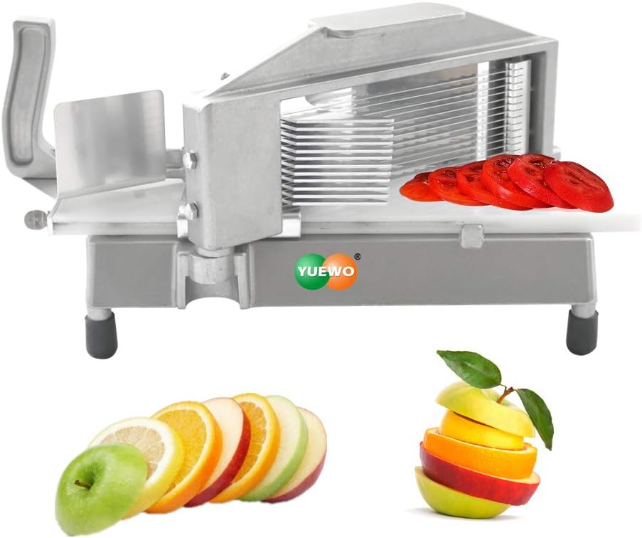 YUEWO Tomato Slicer 1/4" & 3/16" Heavy Duty Commercial