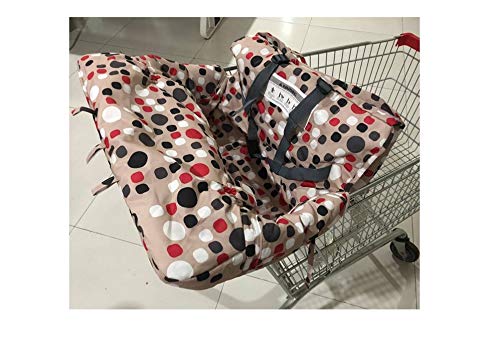 2 in 1 Shopping Cart and High Chair Cover for Baby and Toddlers - Folds into Pouch for Easy Carrying