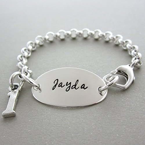 1st Baby Birthday Gift Personalized, Sterling Silver