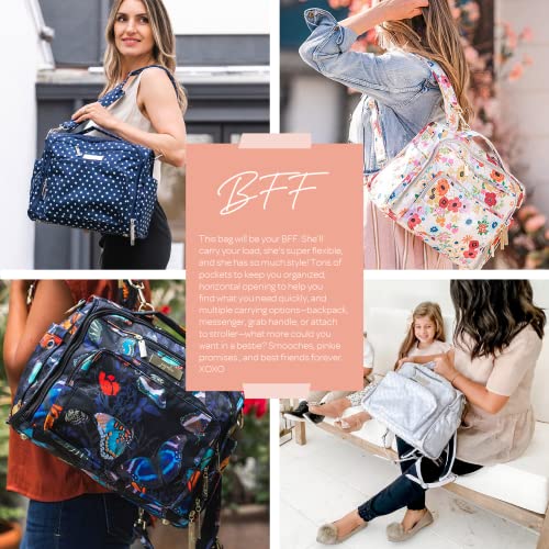 JuJuBe BFF Convertible Large Unisex Diaper Bag Backpack for Travel