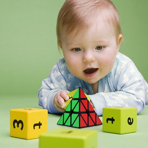 Aiduy Magic Cube,Triangle Pyraminx Pyramid Speed Cube Twist Toy Game Education For Children