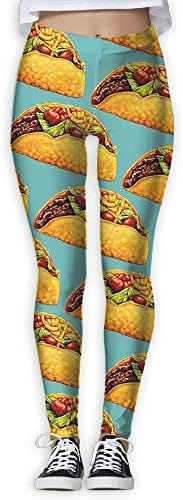 Womens Wanna Taco Comfy Full-Length Leggings Sports Yoga Capris Trousers Best For Jogging Hiking Gym