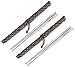 Square Titanium (Ti) Chopsticks Extra Strong + Light - Food Grade with Stylish Carrying Case - Camping Picnics Outdoors + Elegant Dining (2 Pairs)